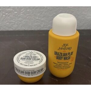 SOL De Janeiro‎ Brazilian Bum Bum Cream 0.84oz 25ml Each~Mini Size & Shower Gel